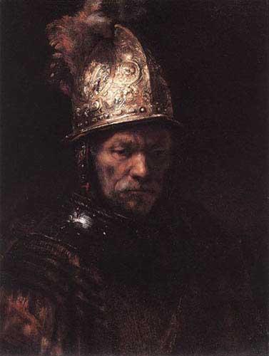 Painting Code#1244-Rembrandt van Rijn: Man in a Gold Helmet
