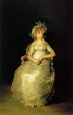 Painting Code#1255-Goya, Francisco: Portrait of the Countess of Chinchon