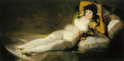 Painting Code#1256-Goya, Francisco: The Clothed Maja