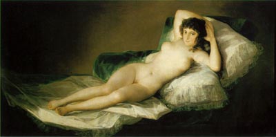 Painting Code#1257-Goya, Francisco: The Nude Maja
