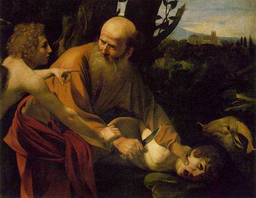 Painting Code#1270-Caravaggio, Michelangelo Merisi da: The Scrifice of Isaac
