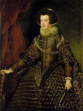 Painting Code#1323-Velazquez, Diego: Queen Isabel,Standing