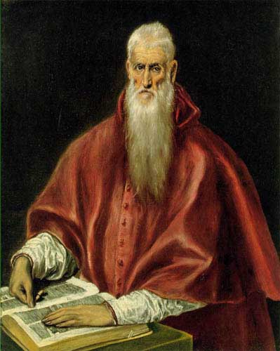 Painting Code#1347-El Greco: St.Jerome