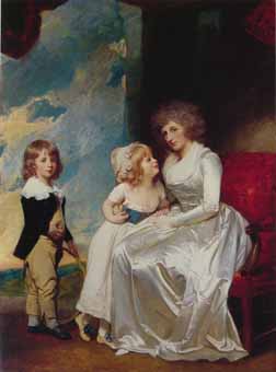 Painting Code#1380-Romney, George: The Countess of Warwick and Her Children