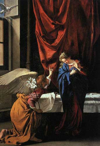 Painting Code#1451-Gentileschi, Orazio: Annunciation