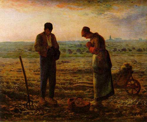 Painting Code#15064-Millet, Jean-Francois: The Angelus
