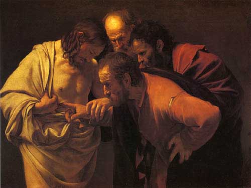 Painting Code#15110-Caravaggio, Michelangelo Merisi da - Doubting Thomas