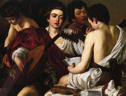 Painting Code#15119-Caravaggio, Michelangelo Merisi da - The Concert