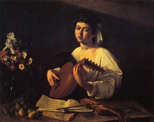Painting Code#15122-Caravaggio, Michelangelo Merisi da - The Lute-Player