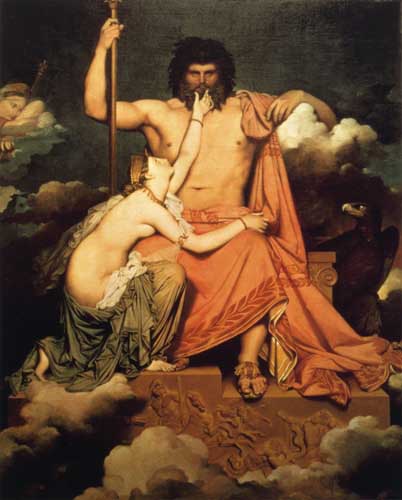Painting Code#15127-Ingres - Jupiter and Thetis