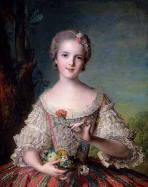 Painting Code#15182-Jean Marc Nattier - Portrait of Madame Louise de France at Fontevrault
