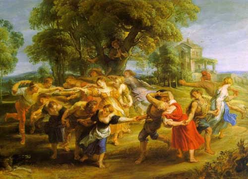 Painting Code#15188-Rubens, Peter Paul - A Peasant Dance
