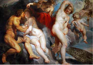 Painting Code#15200-Rubens, Peter Paul - Ixion, King of the Lapiths, Deceived by Juno