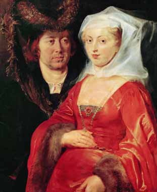 Painting Code#15212-Rubens, Peter Paul -  Ansegius and Saint Bega, Daughter of King Pippin, Wife of Ansegius