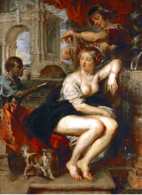 Painting Code#15216-Rubens, Peter Paul - Bathsheba at the Fountain