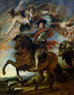 Painting Code#15221-Rubens, Peter Paul - Equestrian Portrait of King Philip IV of Spain