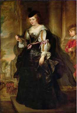 Painting Code#15225-Rubens, Peter Paul - Portrait of Helene Fourment with a Coach