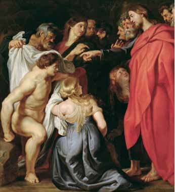 Painting Code#15237-Rubens, Peter Paul - The Resurrection of Lazarus