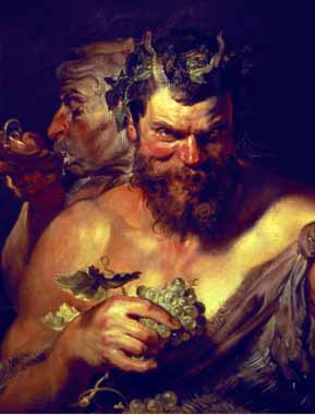 Painting Code#15245-Rubens, Peter Paul - Two Satyrs