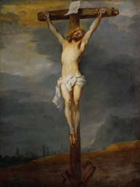 Painting Code#15265-Sir Anthony van Dyck - Crucifixion