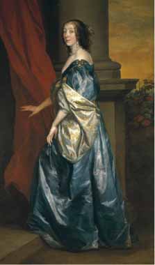 Painting Code#15268-Sir Anthony van Dyck - Lucy Percy, Countess of Carlisle