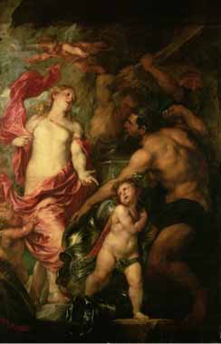 Painting Code#15282-Sir Anthony van Dyck - Venus Asking Vulcan For the Armour of Aeneas