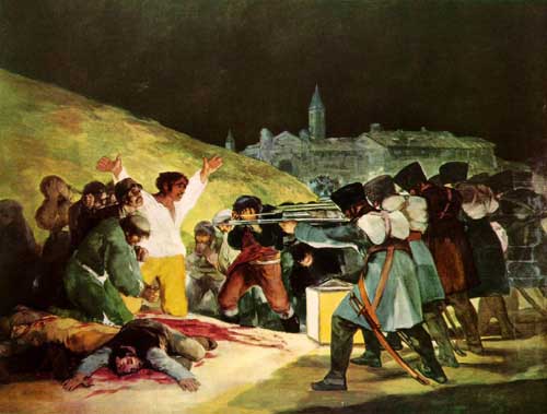 Painting Code#15290-Goya, Francisco - Execution of the Defenders of Madrid