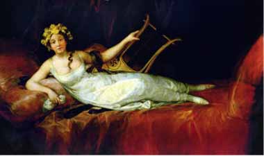 Painting Code#15299-Goya, Francisco - The Marquise of Santa Cruz, Daughter of the Dukes of Osuna