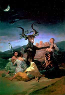 Painting Code#15303-Goya, Francisco - The Witches&#039; Sabbath