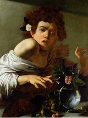 Painting Code#15322-Caravaggio, Michelangelo Merisi da - Boy Bitten by a Lizard