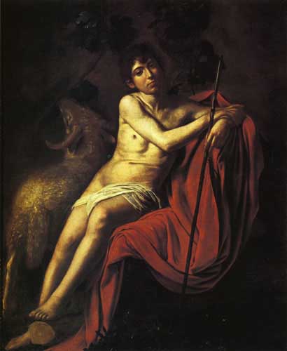 Painting Code#15333-Caravaggio, Michelangelo Merisi da - St. John the Baptist