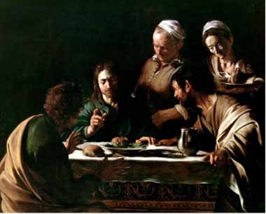 Painting Code#15334-Caravaggio, Michelangelo Merisi da - Supper at Emmaus