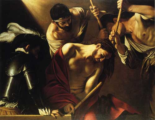 Painting Code#15338-Caravaggio, Michelangelo Merisi da - The Crowning with Thorns