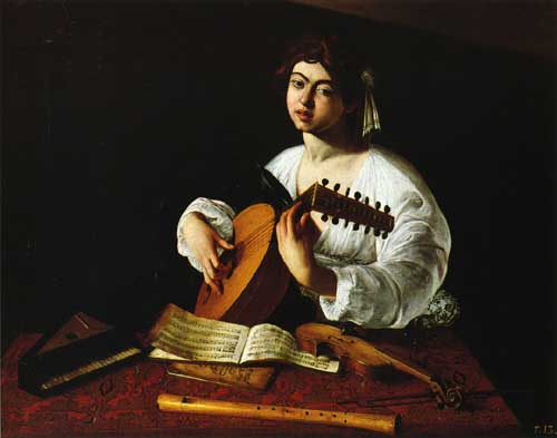 Painting Code#15342-Caravaggio, Michelangelo Merisi da - The Lute-Player