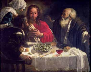 Painting Code#15344-Caravaggio, Michelangelo Merisi da - The Supper at Emmaus