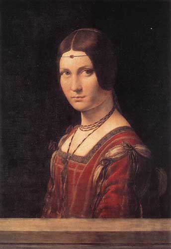Painting Code#15528-Leonardo da Vinci - La belle Ferroniere