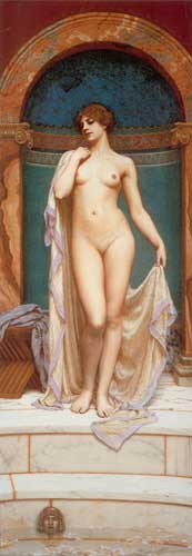 Painting Code#1681-Godward, John William(England): Venus at the Bath
