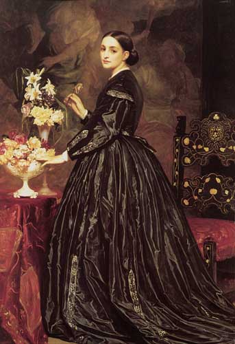 Painting Code#1773-Leighton, Lord Frederick(England): Mrs James Guthrie