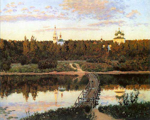 Painting Code#20029-Levitan, Isaak (Russia): The Quiet Abode