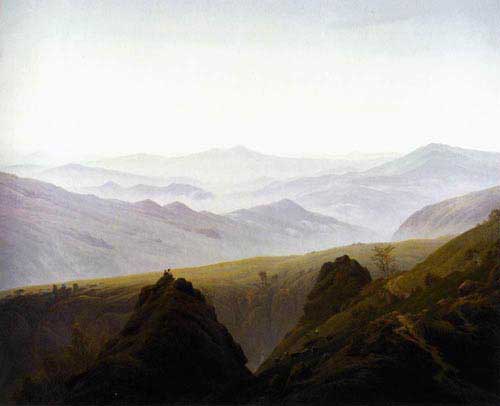 Painting Code#20038-Friedrich, Caspar David(Germany): Morning in the Mountains