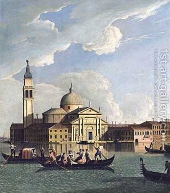 Painting Code#2006-Johan Richter: View of San Giorgio Maggiore, Venice