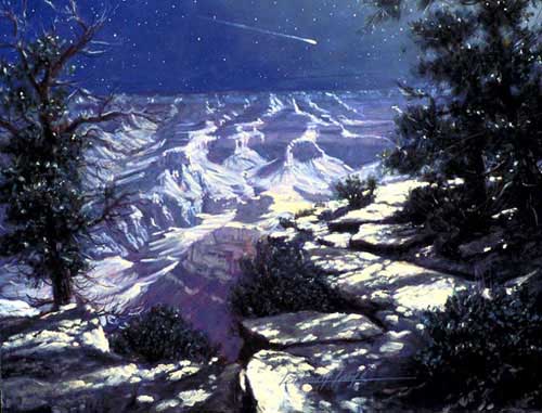 Painting Code#20066-Richard Iams: Canyon Midnight