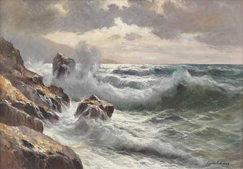 Painting Code#20077-Guido Odierna(Italy): Crashing Waves