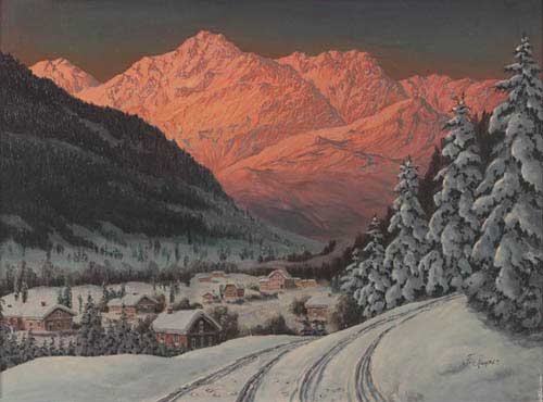 Painting Code#20078-F. Rayner(Germany): In the Tyroleon Alps