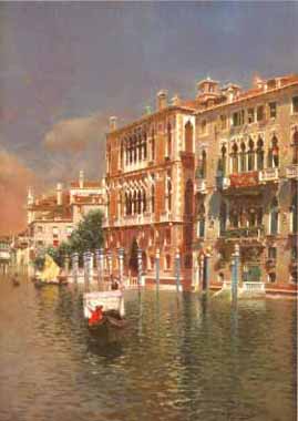 Painting Code#20392-Rubens Santoro - The Grand Canal, Venice