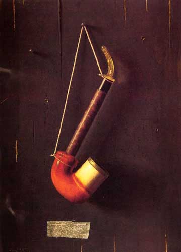 Painting Code#3390-Harnett, William Michael(USA): The Meerschaum Pipe