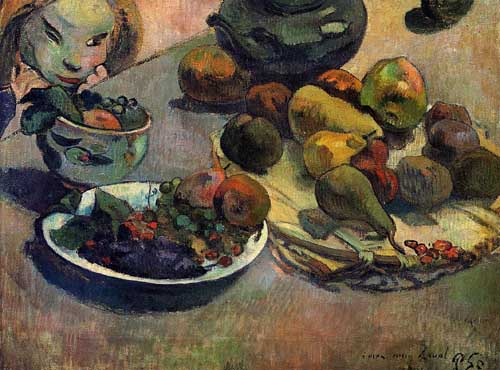 Painting Code#3697-Gauguin, Paul - Fruit