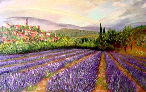 Painting Code#40015-Lavender Field