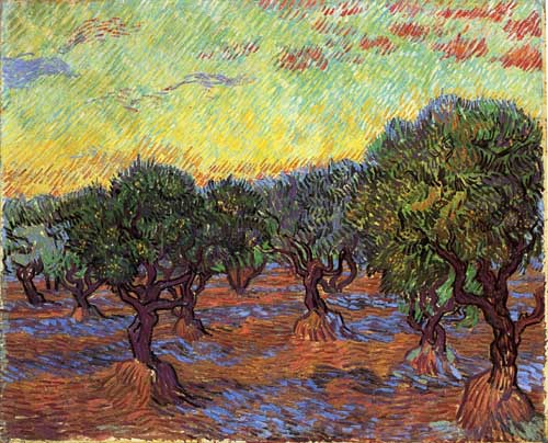 Painting Code#40137-Vincent van Gogh: Olive Grove