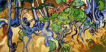 Painting Code#40504-Vincent Van Gogh:Roots and Tree Trunks